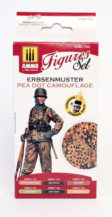 Ammo of mig Ensemble de figurines de camouflage Erbsenmuster P