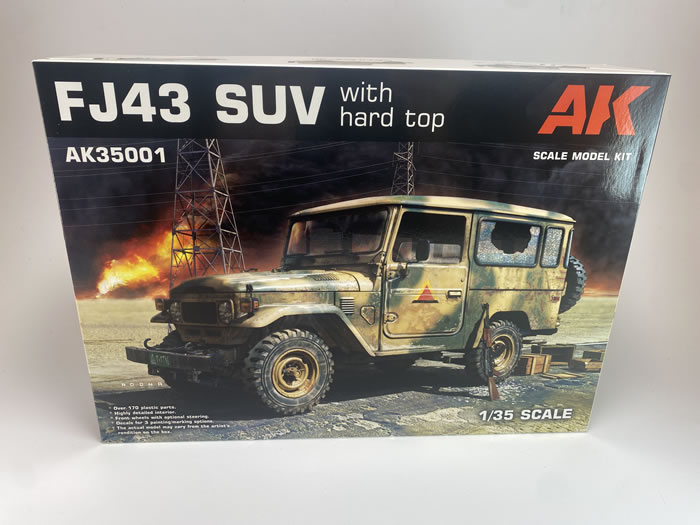 Ak Interactive 1/35 FJ43 Toyota LAND CRUISER w/ GUN Plastic