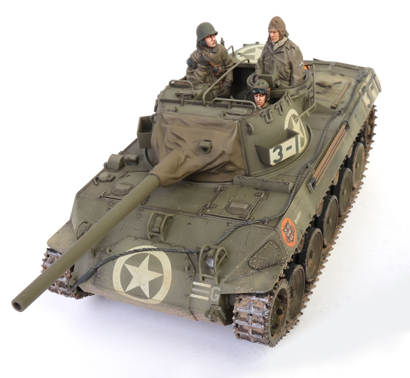 Tamiya 1/35 scale M18 Hellcat U.S. tank destroyer scale plastic model kit  review