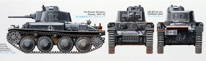 Tamiya Kit No. 35364 - German Panzerkampfwagen 38(t) Ausf. E/F
